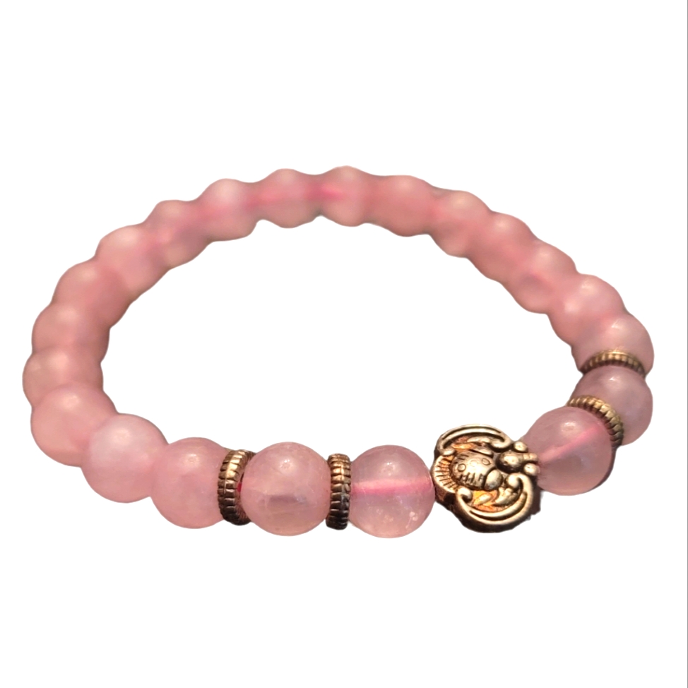 Rose Quartz Beaded Bracelet